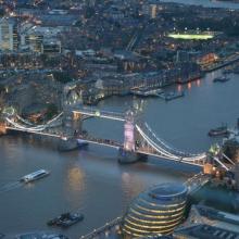 London Tower Bridge Sky View