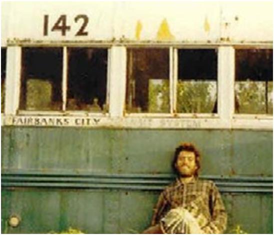 Self portrait of Christopher McCandless, from Into the Wild