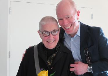 Lee Scheingold and Charles LaPorte at the 8th Annual Lee Scheingold Lecture in Poetry and Poetics.