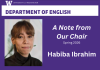 A Note from Our Chair, Habiba Ibrahim (Spring 2026)