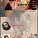 Bettina Judd and Kiese Laymon portraits overlay watercolor of African American face in profile beneath a horizontal collage of romboid cliips of their book covers: Patient and Heavy: An American Memoir